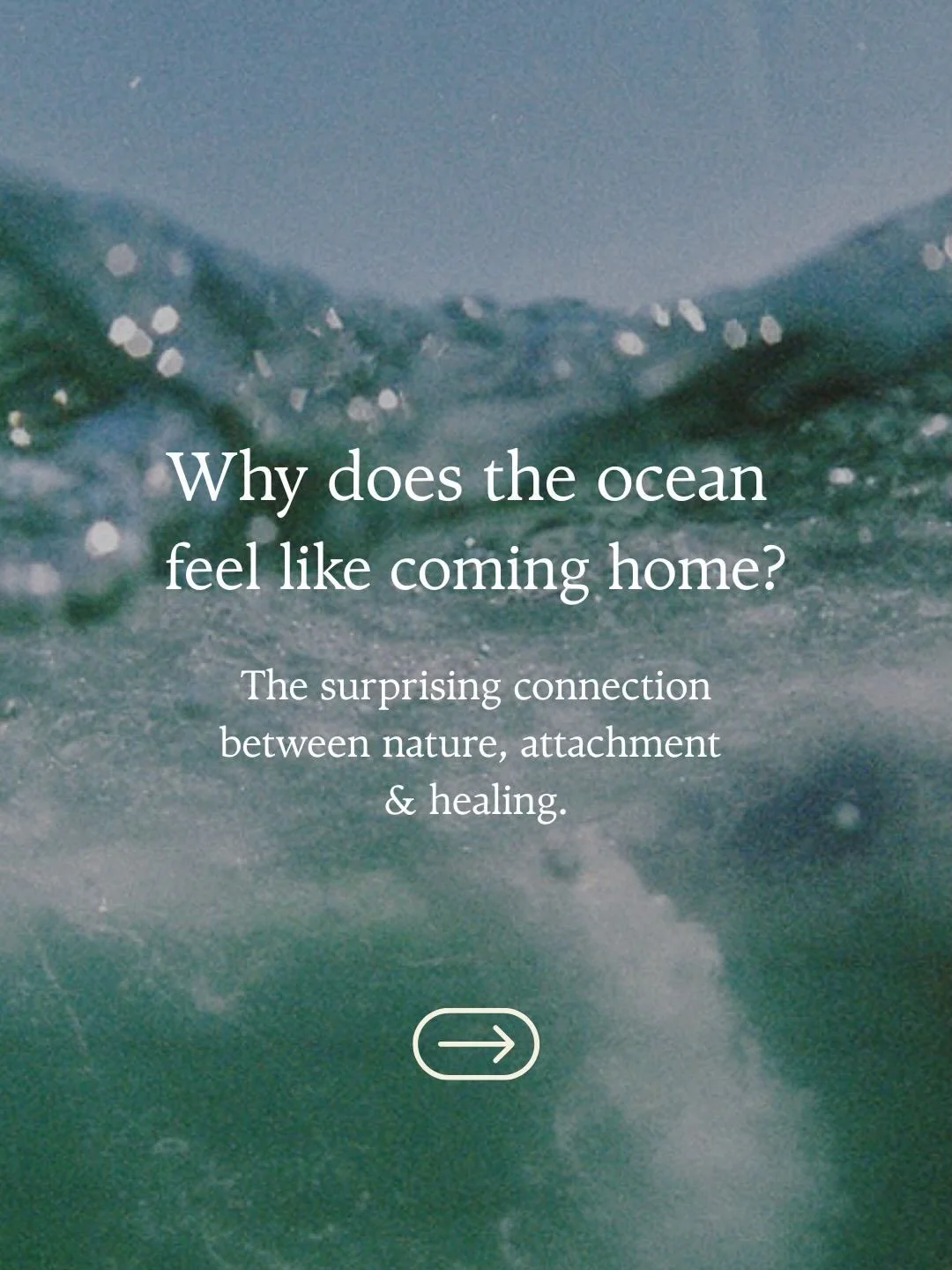 I&rsquo;ve always found the ocean to be an anchoring presence when things feel overwhelming. The place that can hold so much. Coming to the shore - ever changing and always familiar can be so calming and grounding. The ocean teaches us so much of how