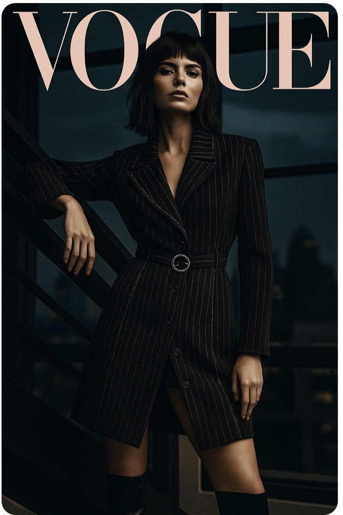 AI generated advertising, e-commerce, marketing, catalog image created for for Ornamental Excess Vintage Clothing