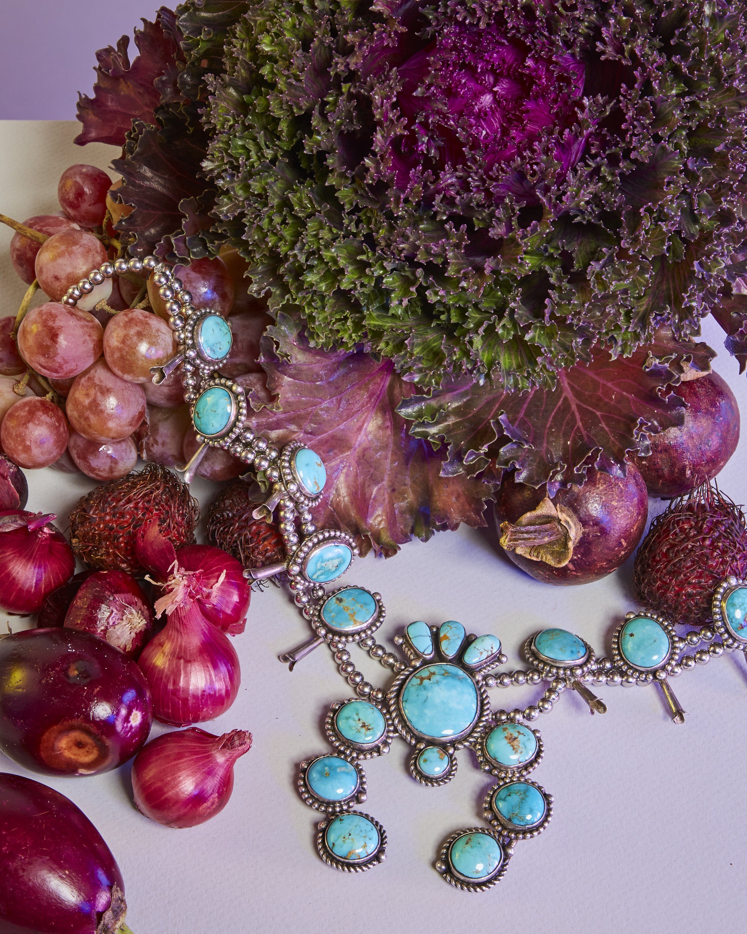 imagery product squash blossom necklace food