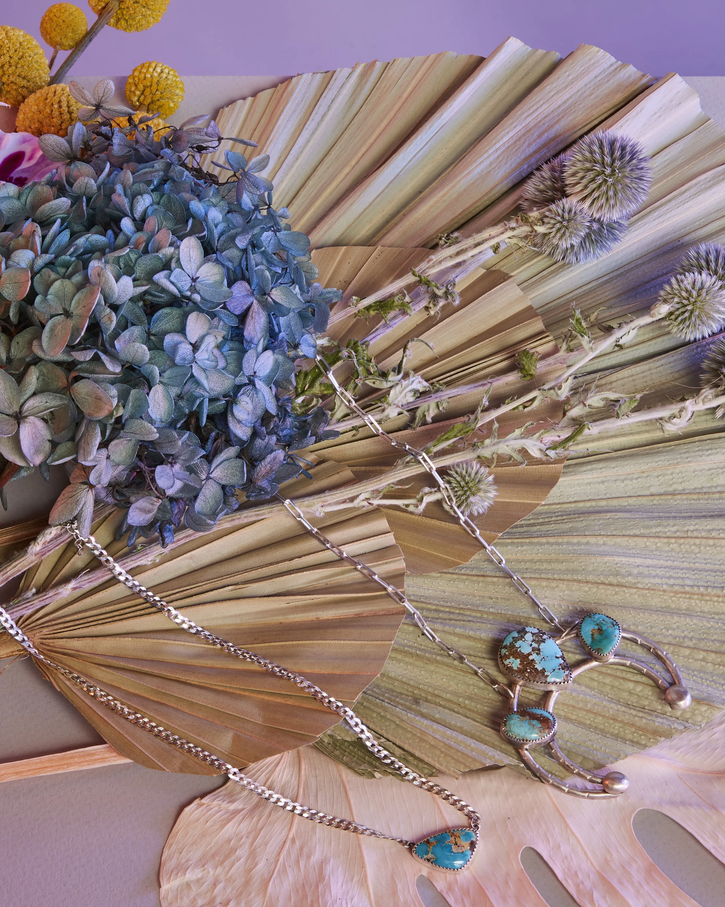 Product Still Life Photography by Gabe Weber and Hope Misterek with dried floral propping, display, arrangement aesthetic choices