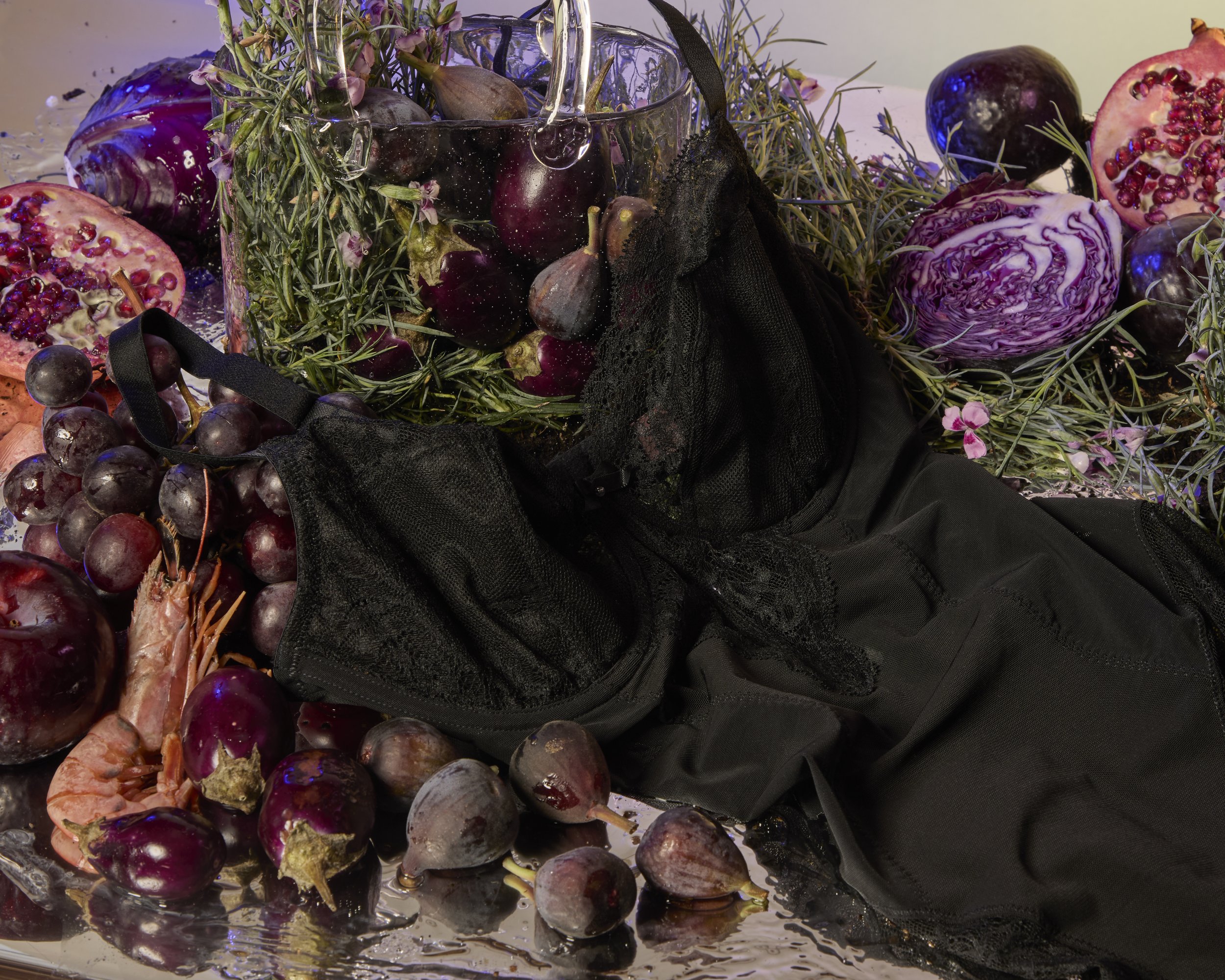 fruits vegetables ornamental cabbage figs lingerie