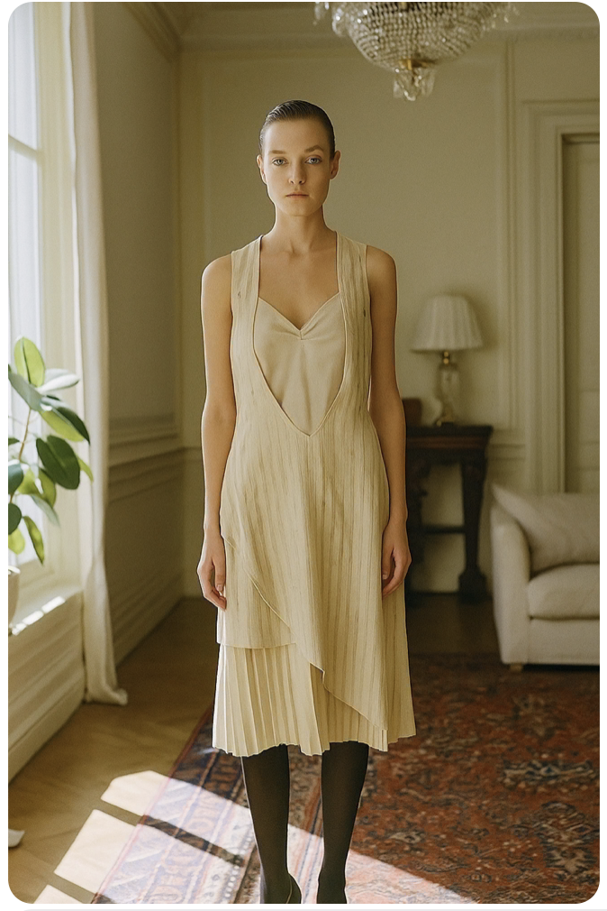 AI generated advertising, e-commerce, marketing, catalog image created for for Ornamental Excess Vintage Clothing