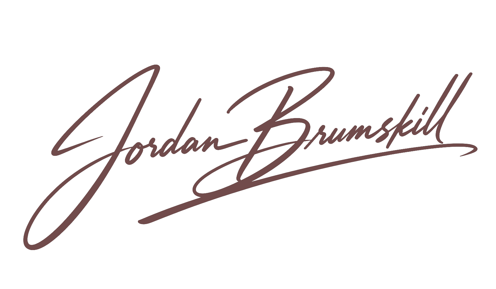 Signature of Jordan Brumfield in brown cursive on a white background.