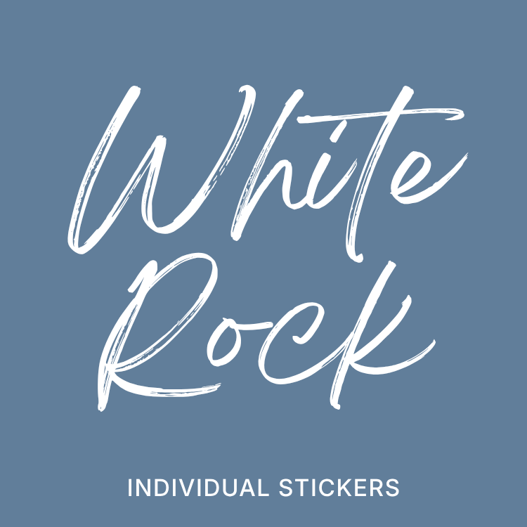 White Rock | Individual Stickers