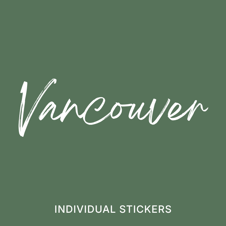 Vancouver | Individual Stickers