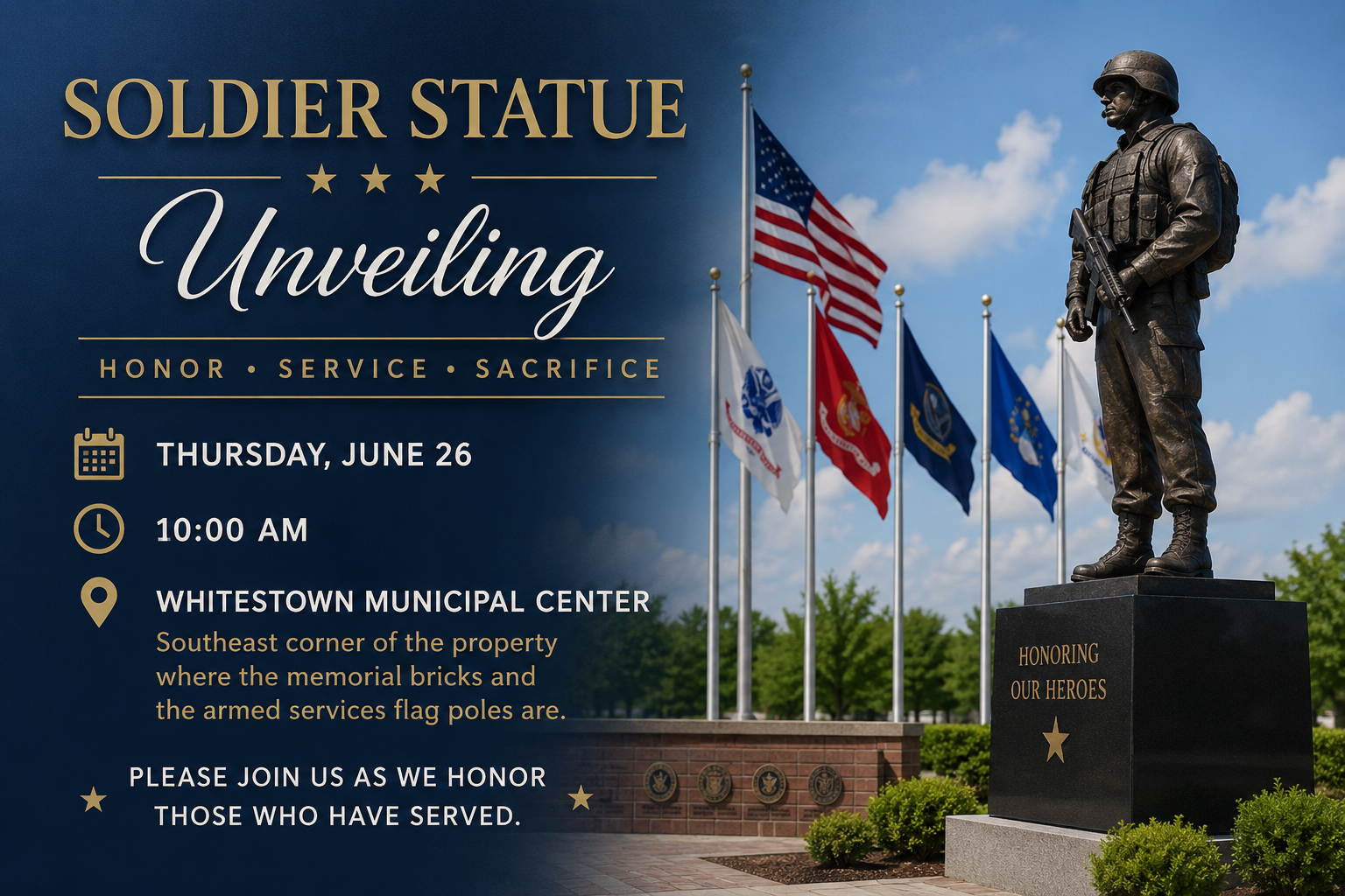 Soldier Statue Unveiling