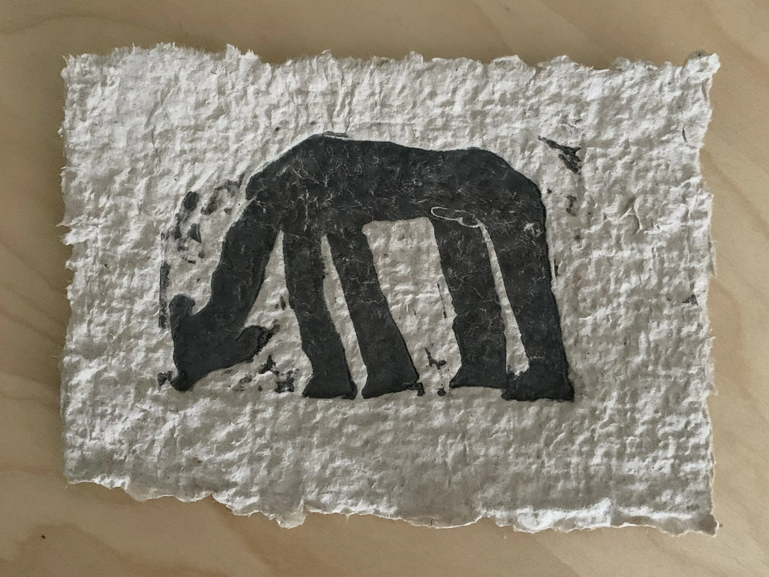 paper making & linocuts