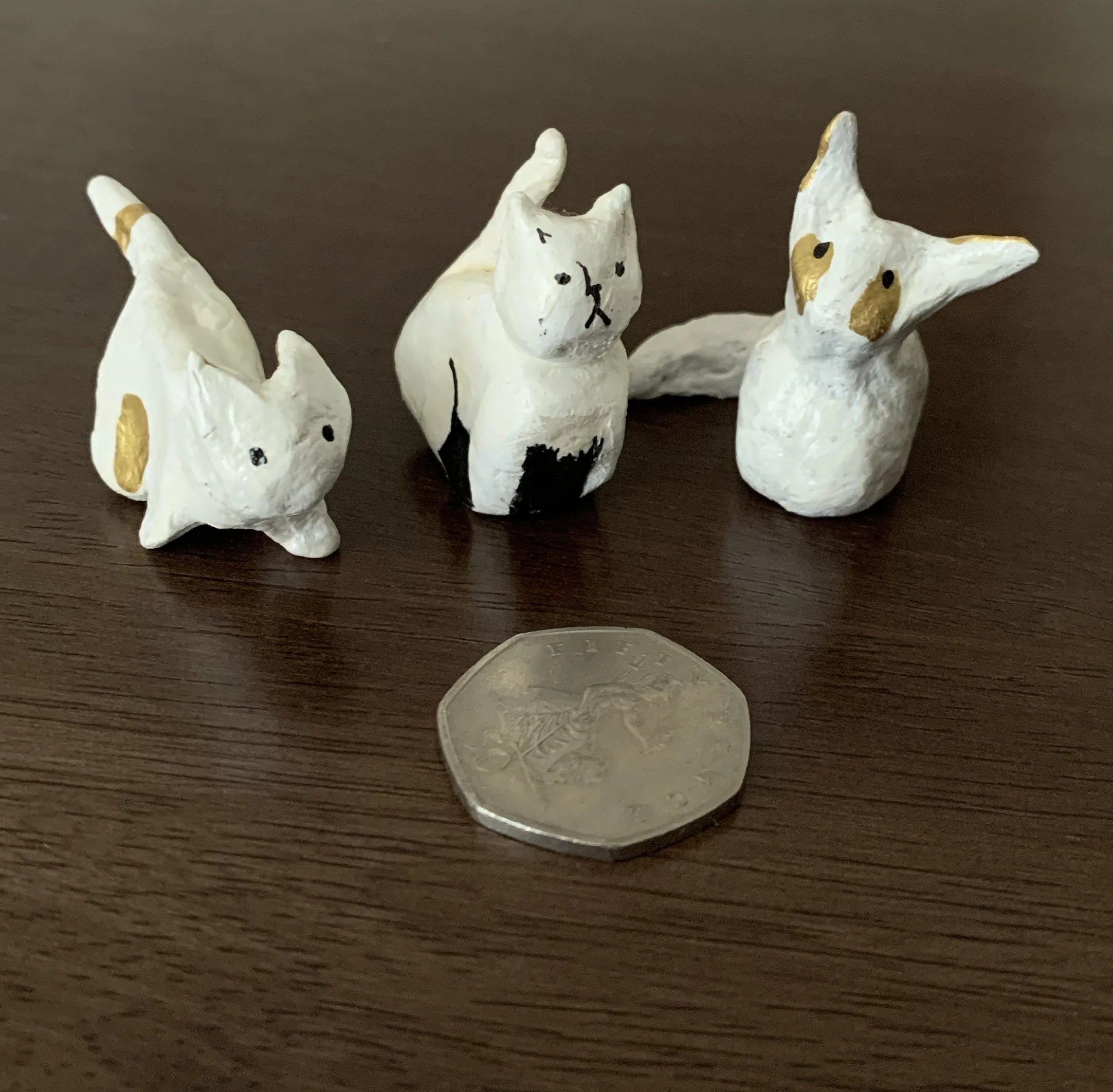 handmade clay creatures