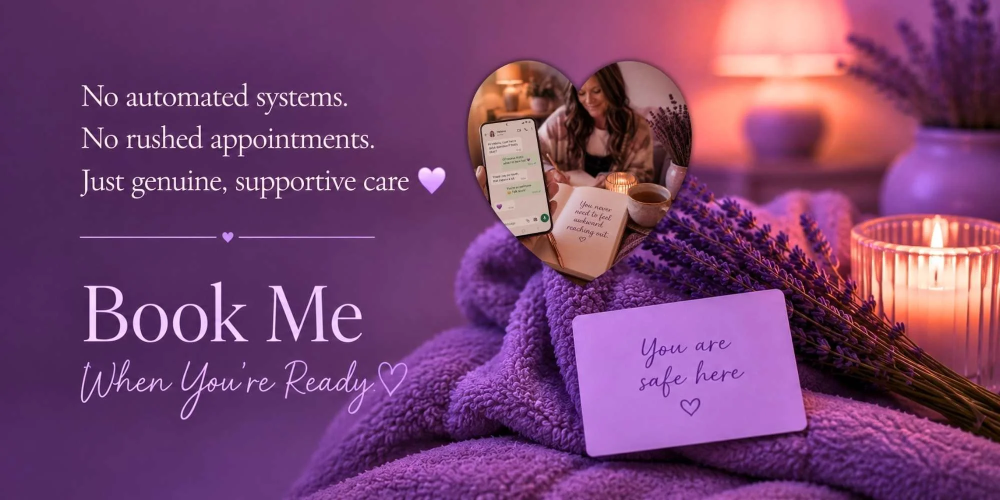 Helrica Massage Clinic booking information with a calm and supportive approach to appointments, consultations and client care.