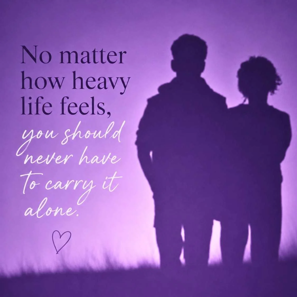 Helrica Massage Clinic quoting "No matter how heavy life feels, you should have to carry it alone"