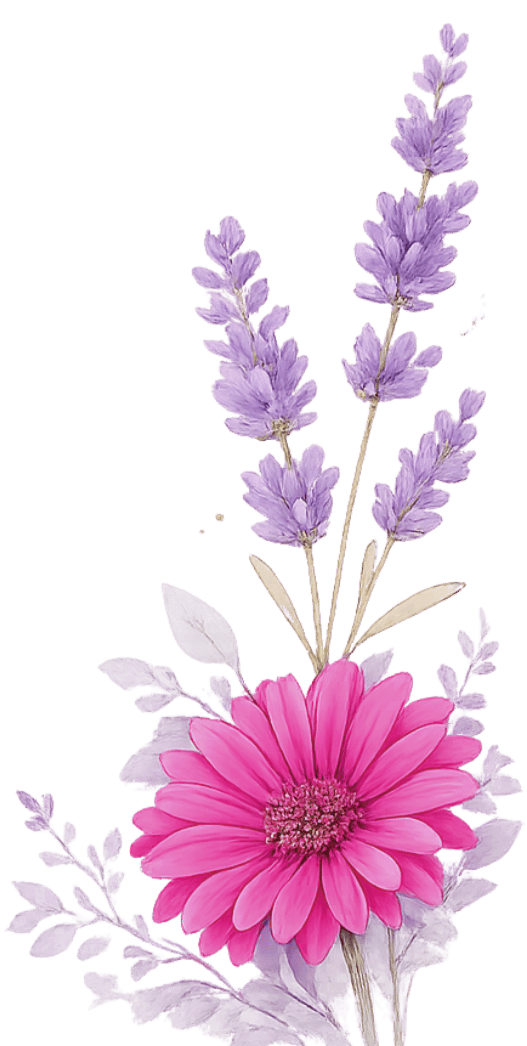 Lavender and Flower Helrica Massage Clinic Icon.