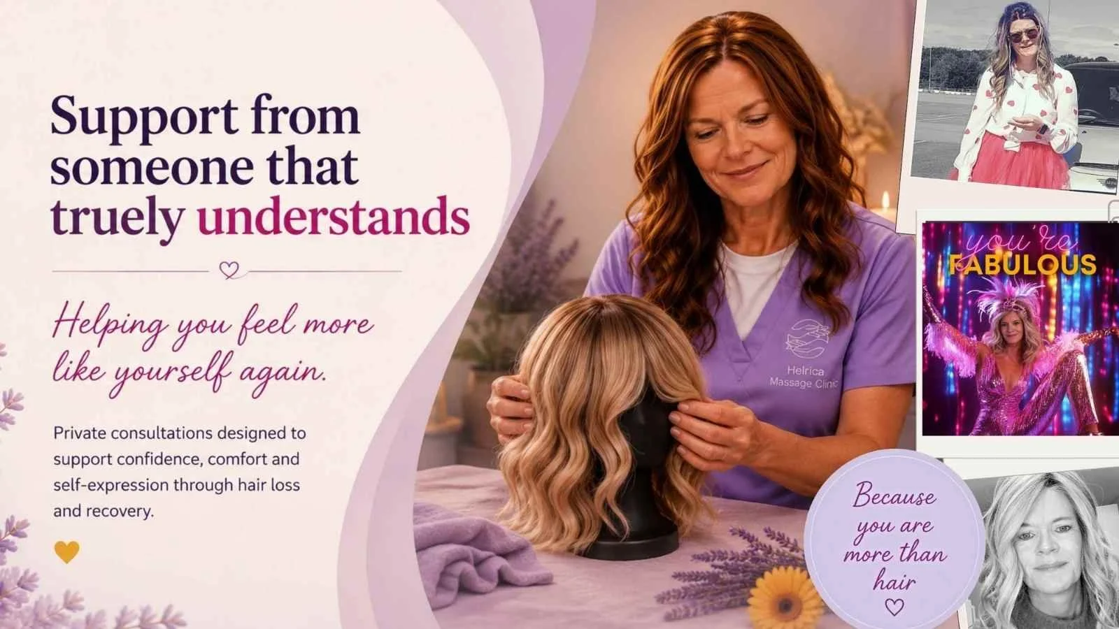 Alternative hair consultation helping women feel more confident and comfortable after hair loss