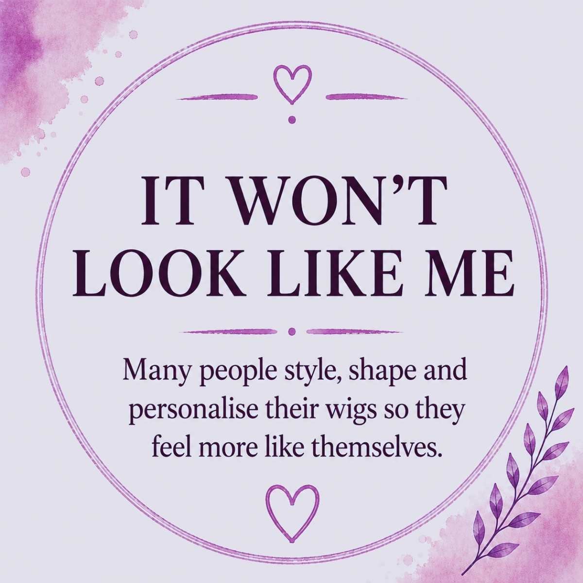 Alternative Hair Consultation helping clients find wigs that feel natural and reflect their personality.