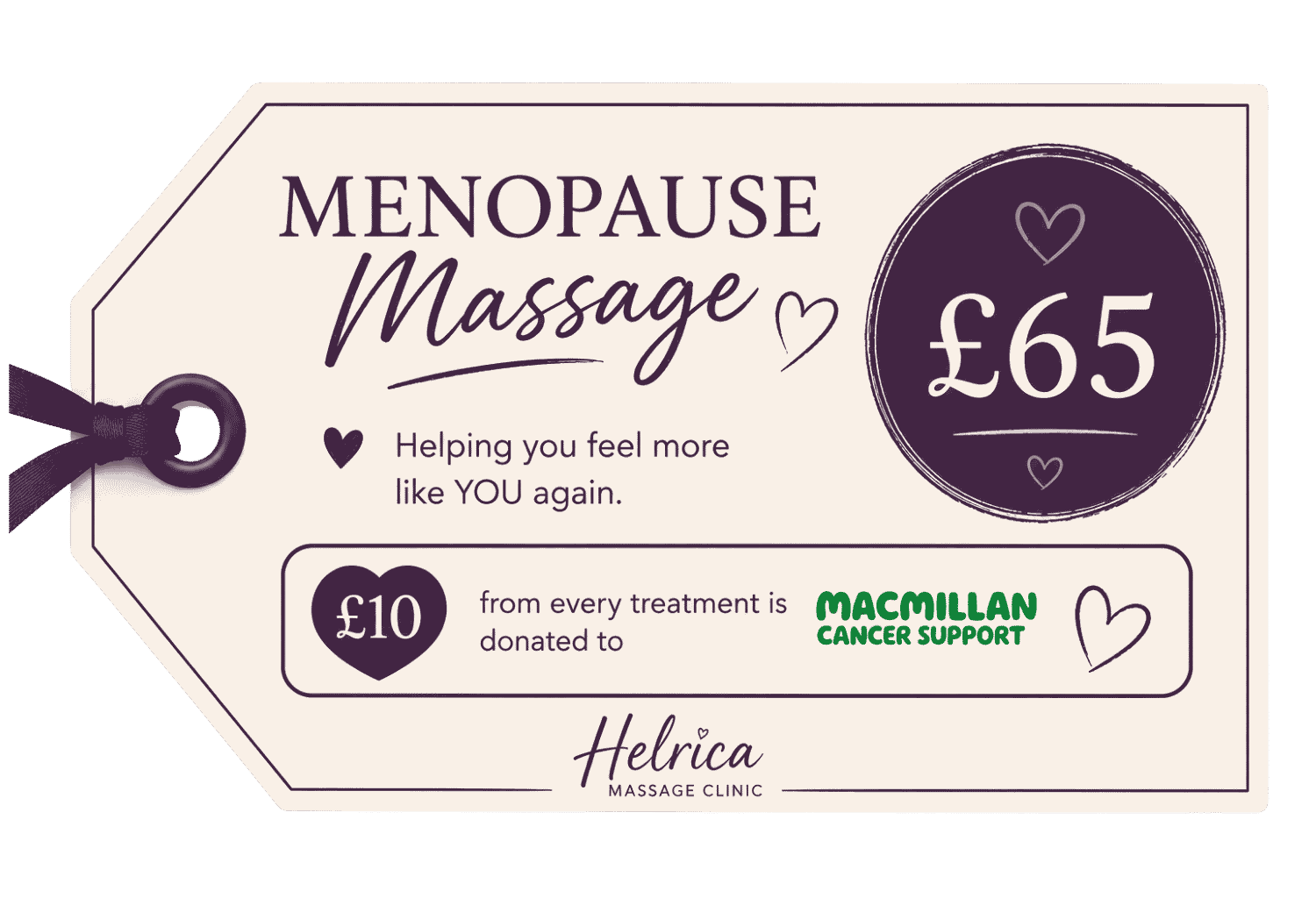 Menopause Massage at Helrica Massage Clinic helping women feel more comfortable, supported and connected to themselves again.