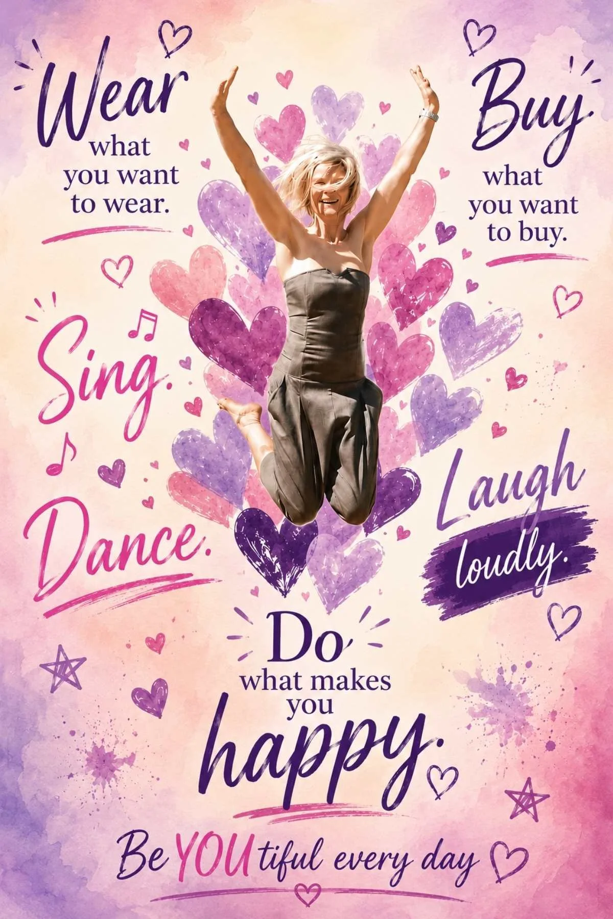 Inspirational Helrica Massage Clinic message encouraging confidence, self-expression and living life fully after cancer.
