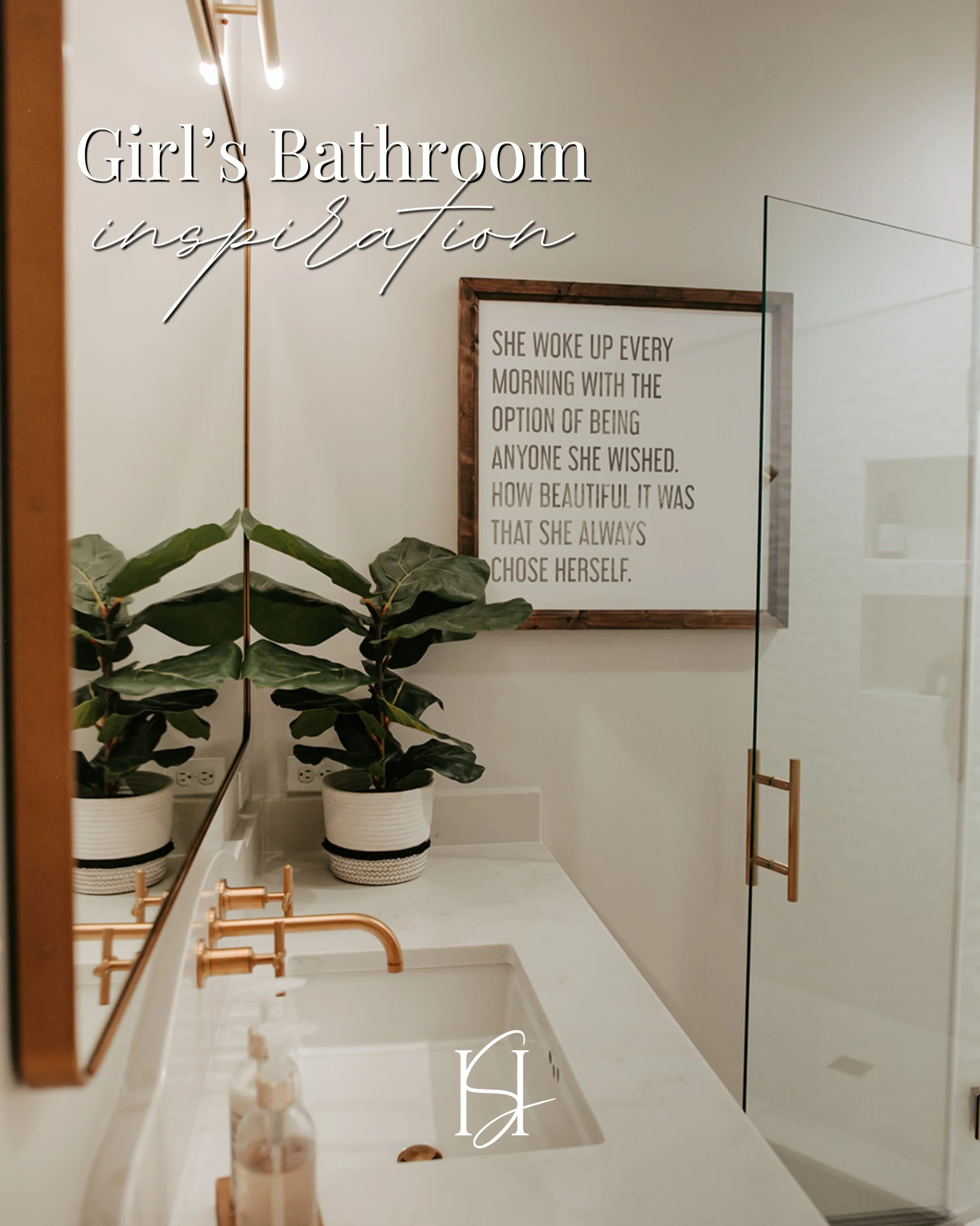 A girl&rsquo;s bathroom but something that&rsquo;s timeless and will grow with them.
