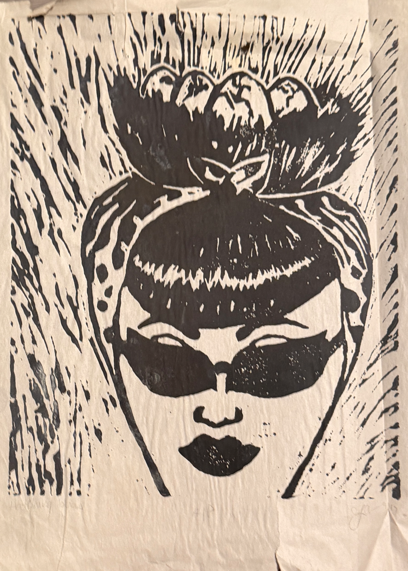BIRDBRAINED | LINO CUT PRINT | 2013