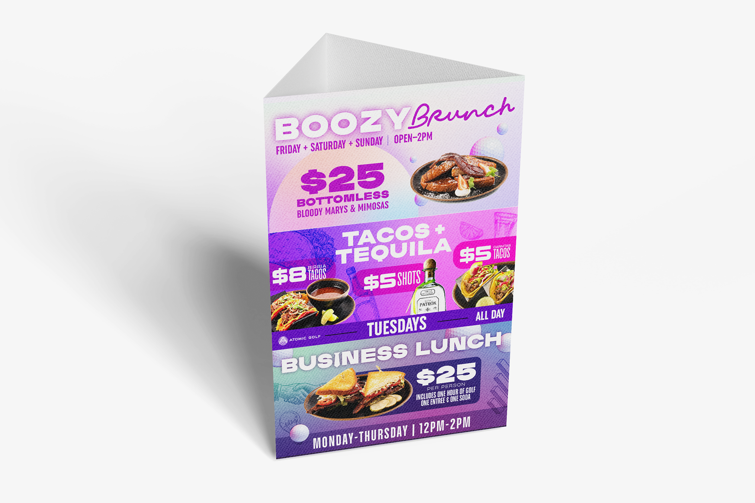 ATOMIC GOLF | PROMOTIONAL DESIGN | GRAPHIC DESIGN