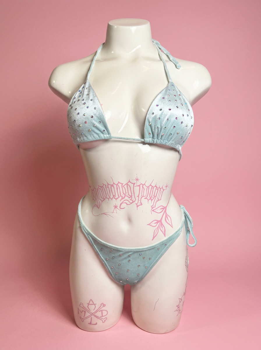 Blue Velvet Bikini