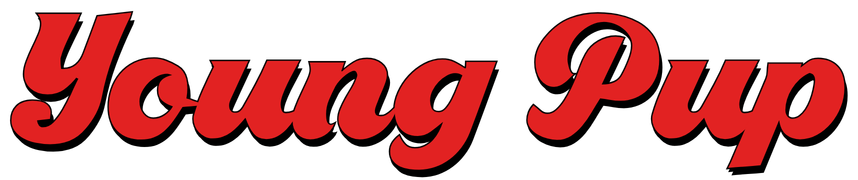 The text 'Young Pyo' written in bold red cursive font on a black background.