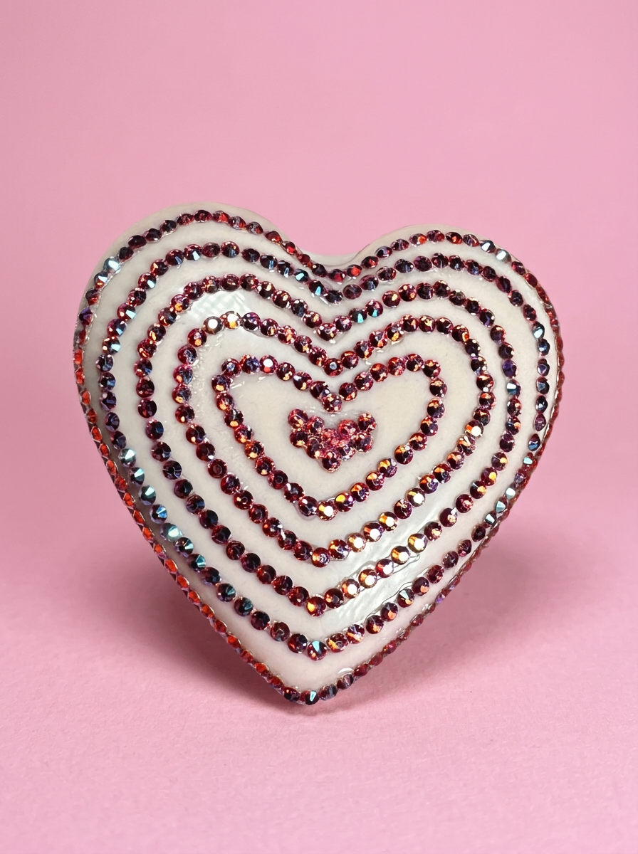 Heart Compact Mirror/Brush