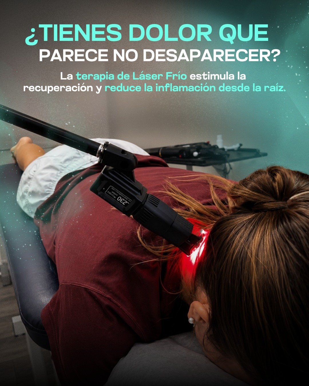 😣➡️😃 Del dolor al alivio con L&aacute;ser Fr&iacute;o.

&iquest;Tienes dolor que parece no desaparecer? 🚨

La terapia de L&aacute;ser Fr&iacute;o trabaja directamente en los tejidos lesionados para estimular la recuperaci&oacute;n y reducir la inf