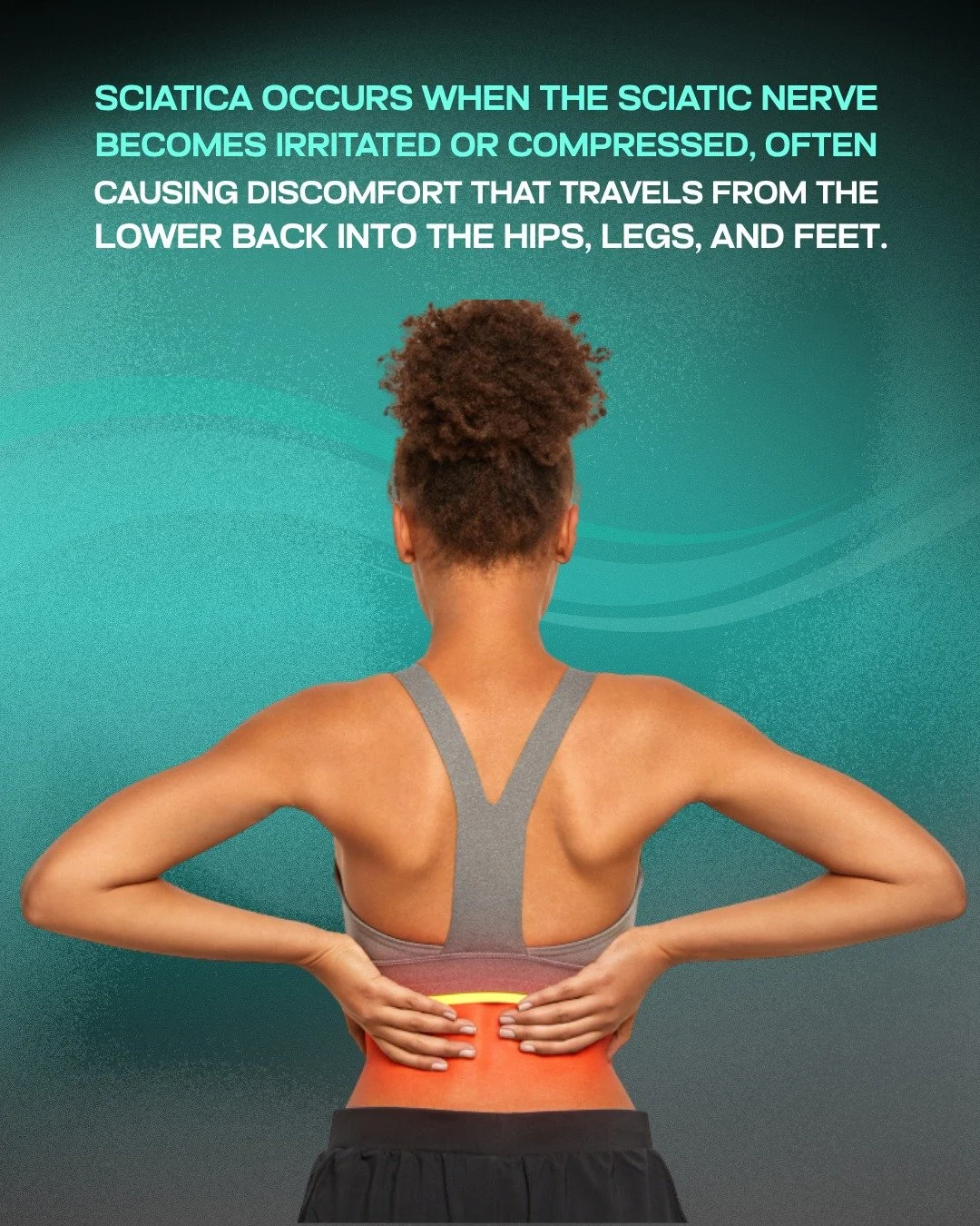 Is it really back pain... or could it be sciatica? ⚡🦵 

That sharp pain shooting from your lower back down your leg? 😖
The tingling, numbness, or burning sensation that won't go away? 😖
It might be sciatica.⚡🦴🌿💙

Sciatica occurs when the sciati