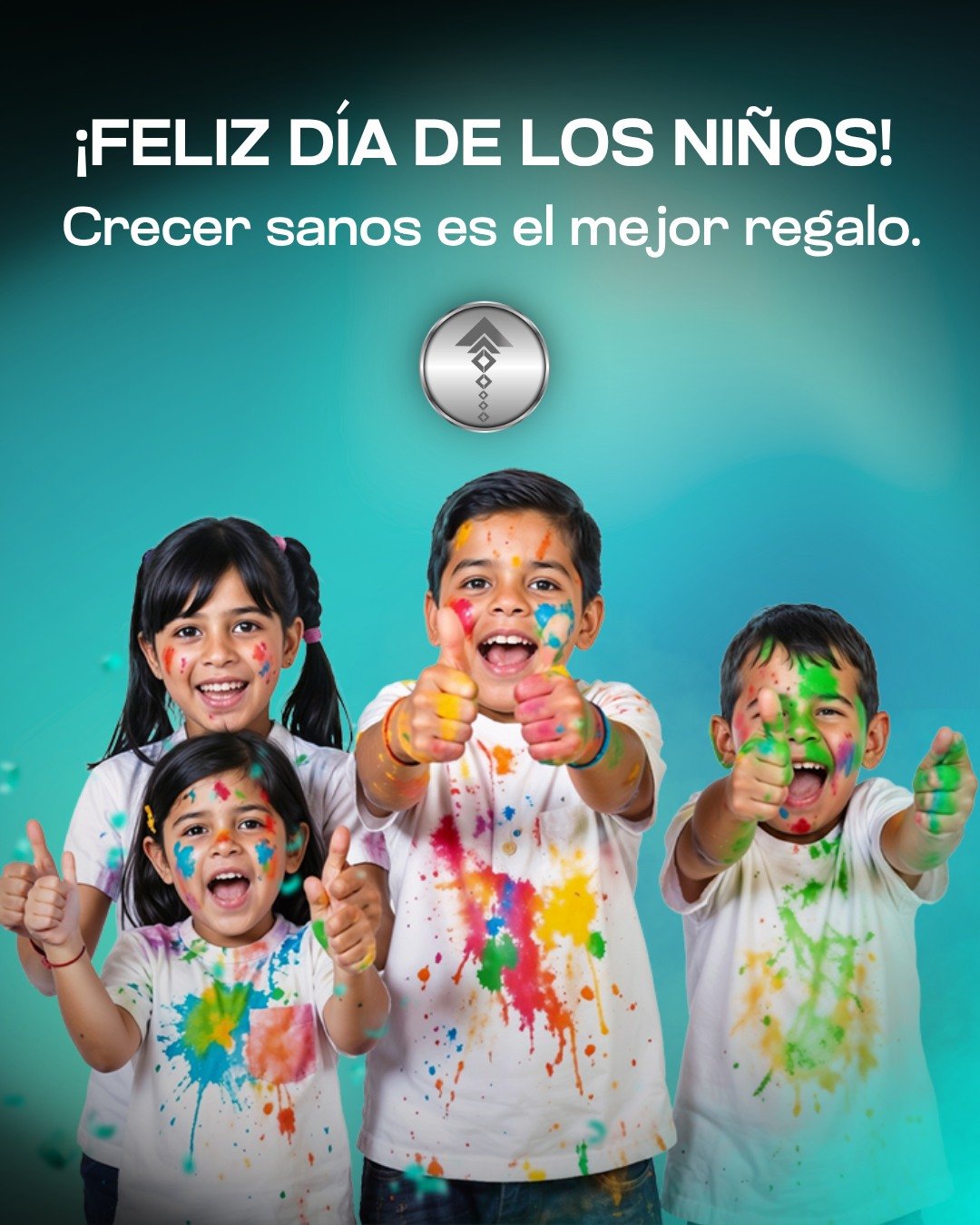 🎈👧🧒 &iexcl;Feliz D&iacute;a de los Ni&ntilde;os! Crecer sanos es el mejor regalo. 💙🌟

La infancia est&aacute; llena de aventuras, juegos, ca&iacute;das, risas y grandes sue&ntilde;os. 🛝⚽

Cada salto, cada carrera y cada nuevo descubrimiento ayu