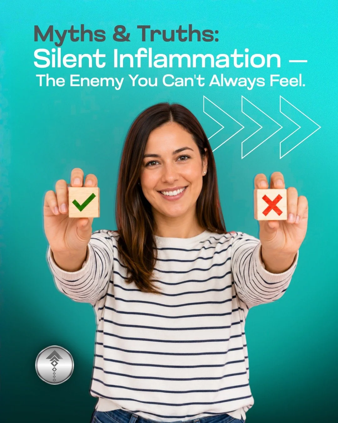 📍Myths &amp; Truths: Silent Inflammation &mdash; The Enemy You Can't Always Feel 🔥🧠 

❌ MYTH: "If I don't feel pain, I'm healthy."
✅ TRUTH: Many inflammatory processes develop quietly. By the time pain shows up, your body may have been u