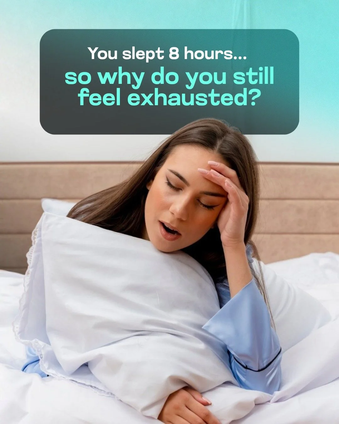 😴 You slept 8 hours&hellip; so why do you still feel exhausted?

Eight hours in bed doesn&rsquo;t always mean eight hours of quality rest. 💤

If you wake up with a stiff neck, tight shoulders, or an achy back, your body may be spending the night fi