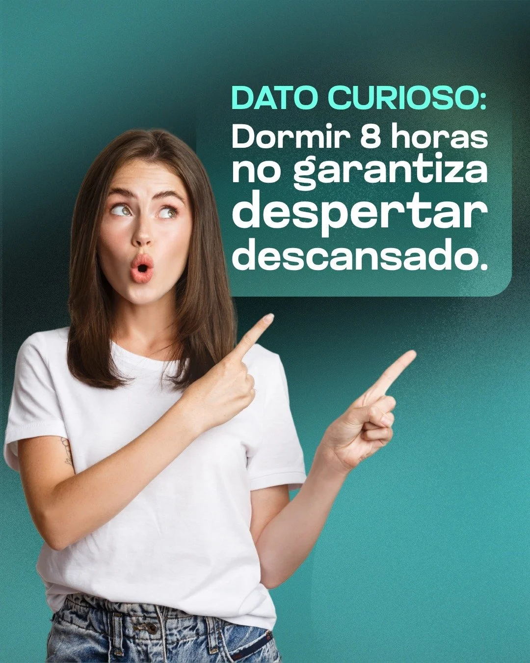 💡😴 Dato curioso: Dormir 8 horas no garantiza despertar descansado 🛌✨

Puedes cumplir con tus 8 horas de sue&ntilde;o ⏰ y aun as&iacute; despertar con el cuello r&iacute;gido, la espalda tensa o sensaci&oacute;n de cansancio. 😣🦴

&iquest;Por qu&e
