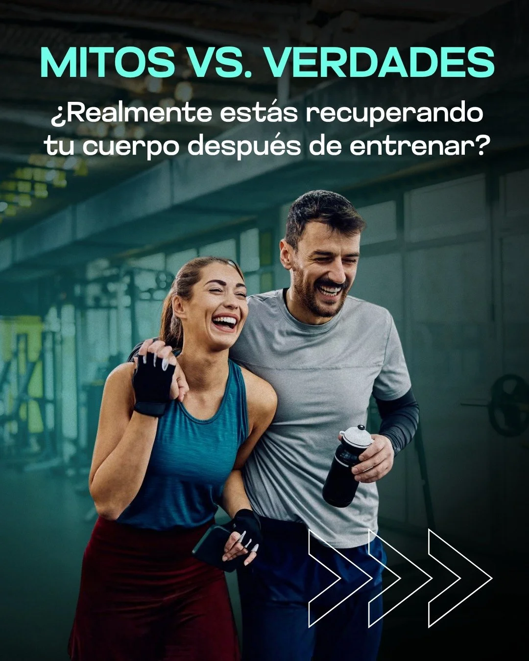 🏋️&zwj;♀️💥 MITOS vs. VERDADES: &iquest;Realmente est&aacute;s recuperando tu cuerpo despu&eacute;s de entrenar? 

❌ MITO: &ldquo;Si no entreno todos los d&iacute;as, voy a perder mi progreso.&rdquo;
✅ VERDAD: El descanso permite que los m&uacute;sc