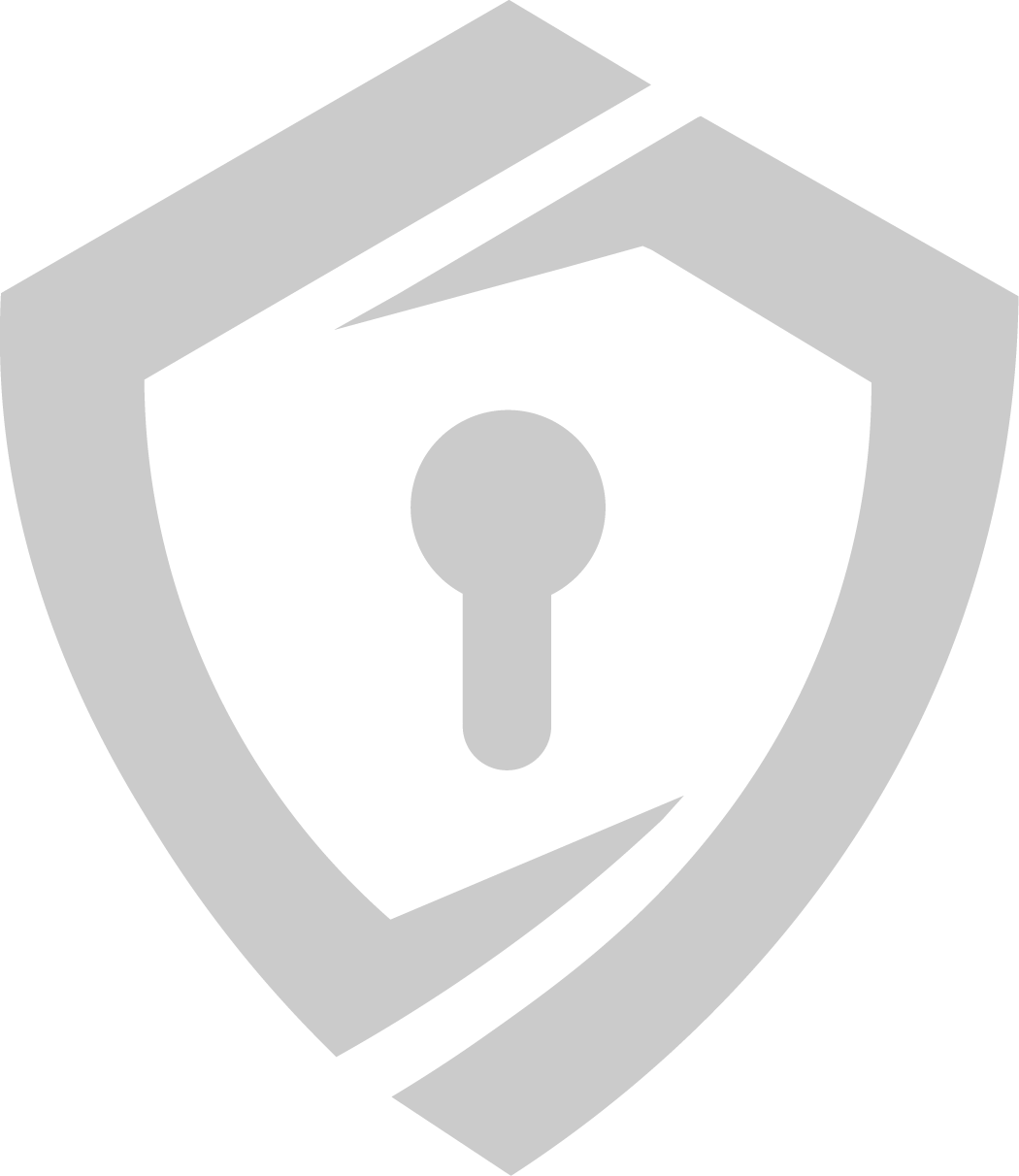 A light grey icon of a lock