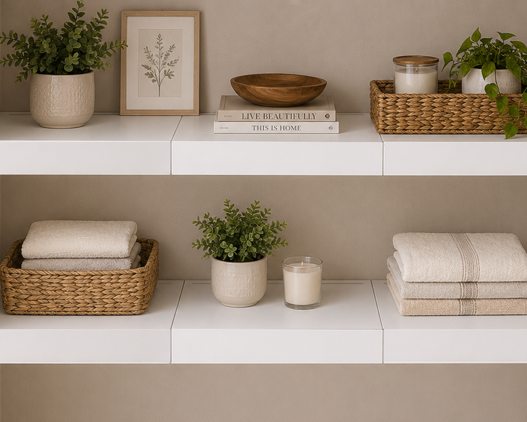 Step 3: Connect the required modular steel panels together, and voilà—your closet is transformed.