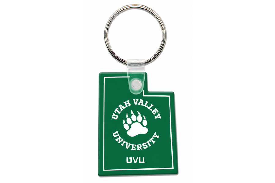 State Shape Keytag