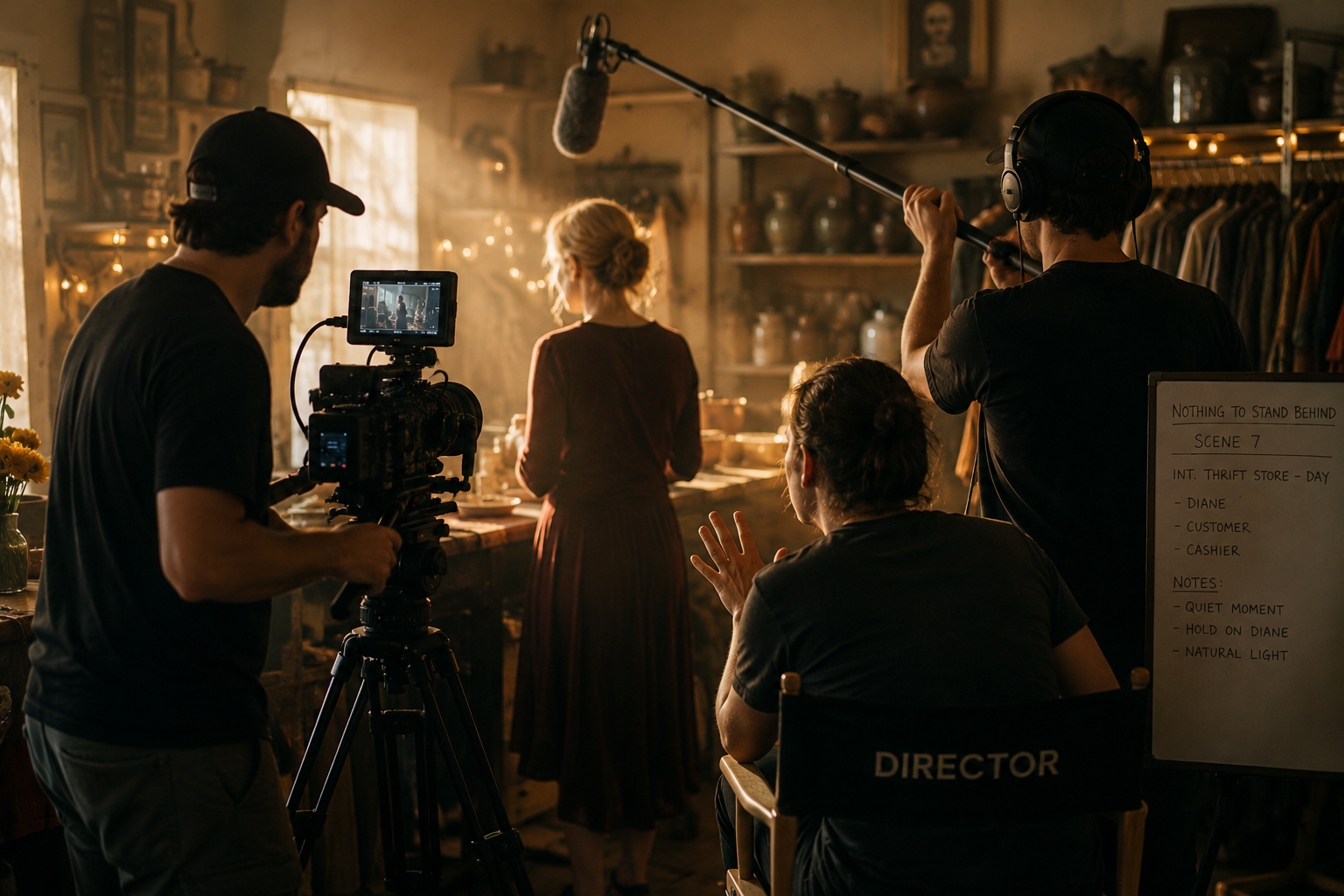 Behind the scenes or film concept image
