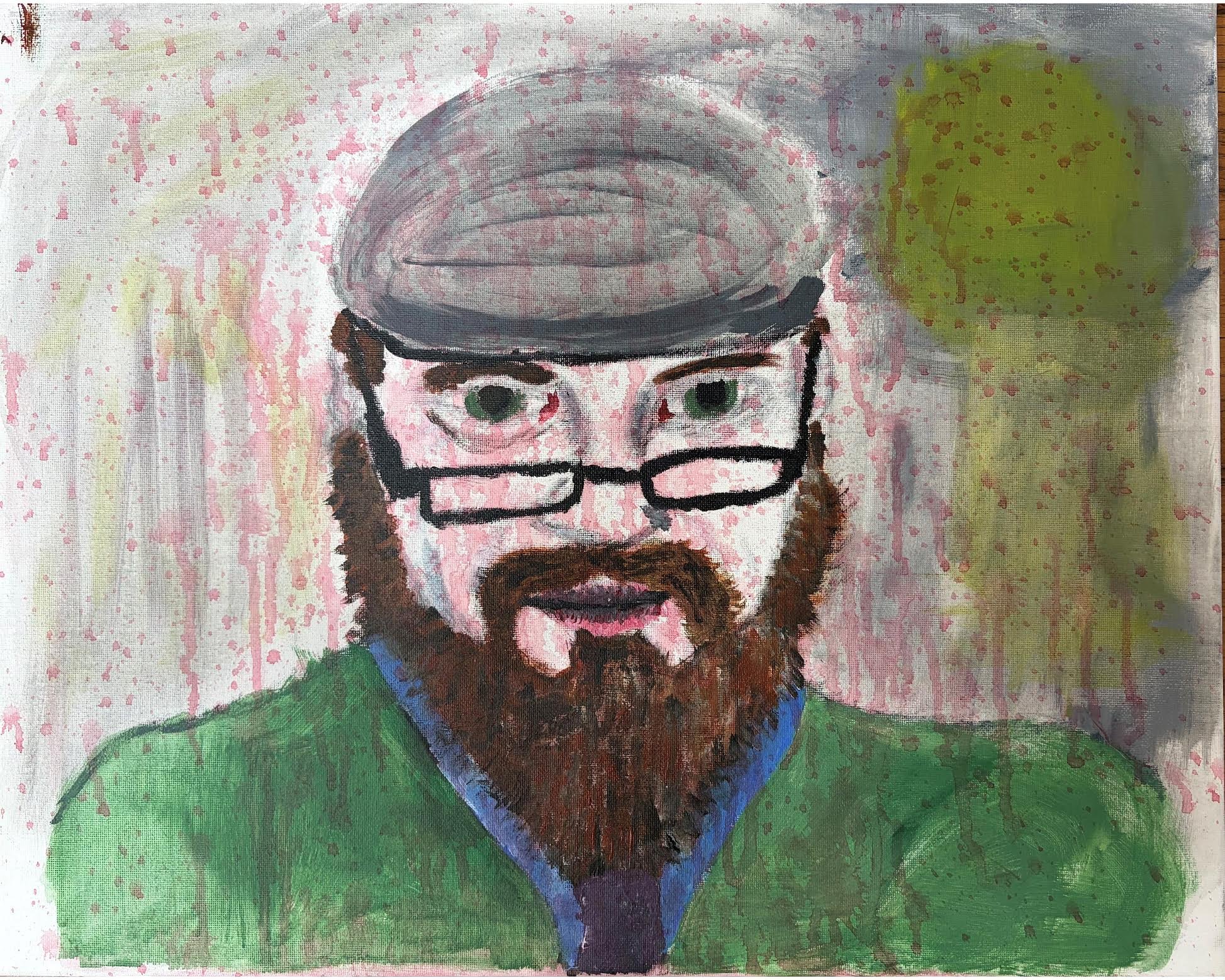 Death's Visage: Mr. Painter's #2 Canvas Art Print Painting