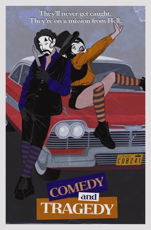 Comedy and Tragedy Movie Poster T-Shirt