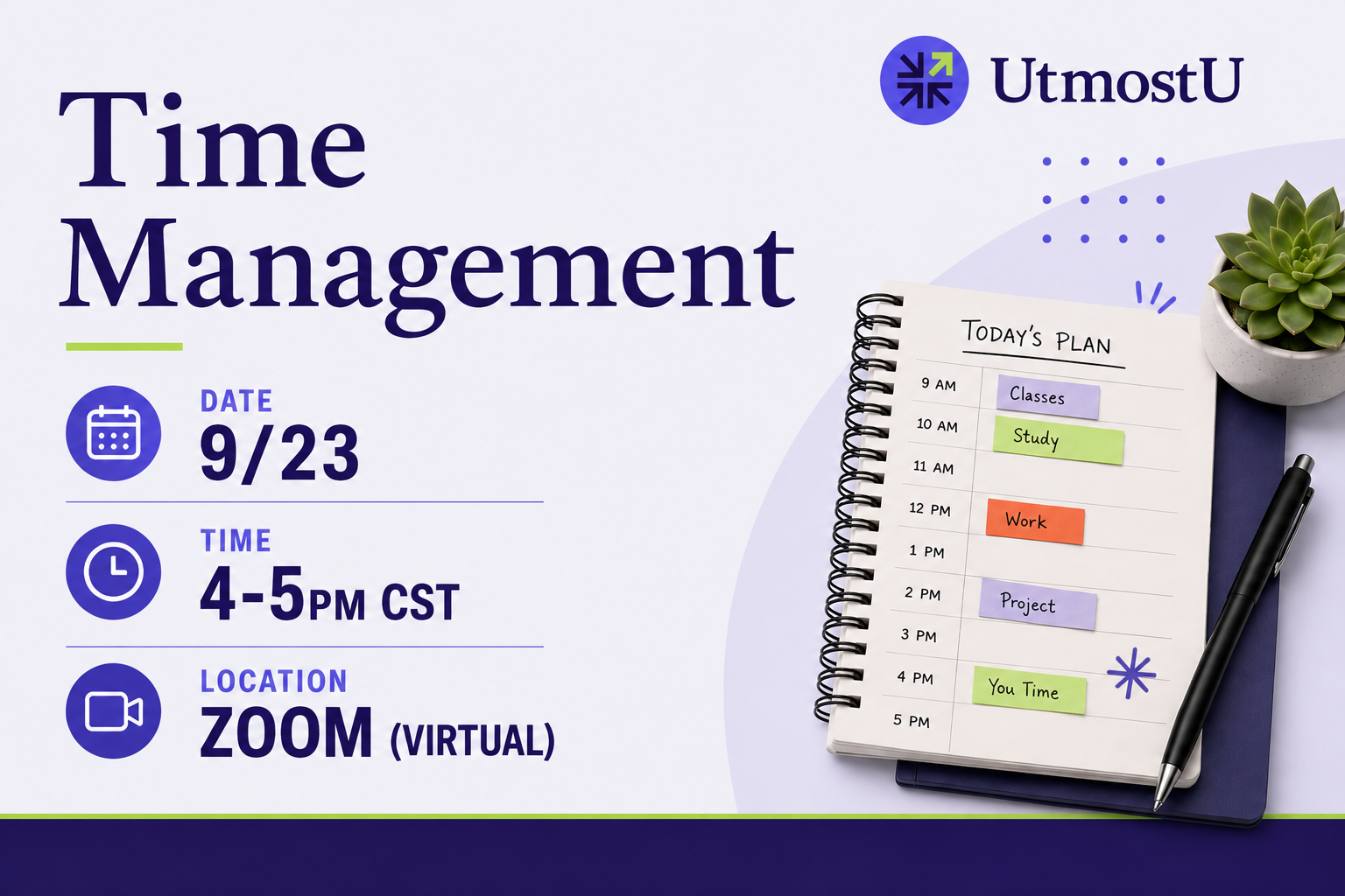 Time Management Workshop (Virtual)