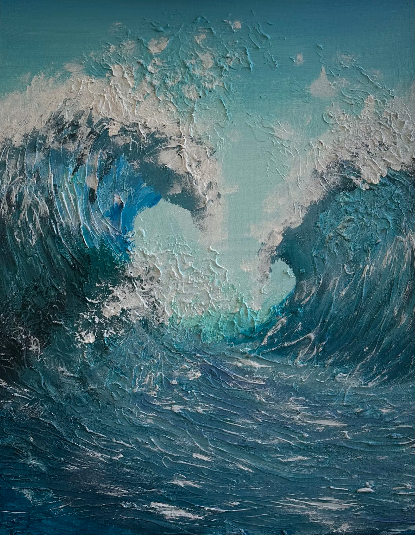 Between the Waves 16x 20 in Acrylic 