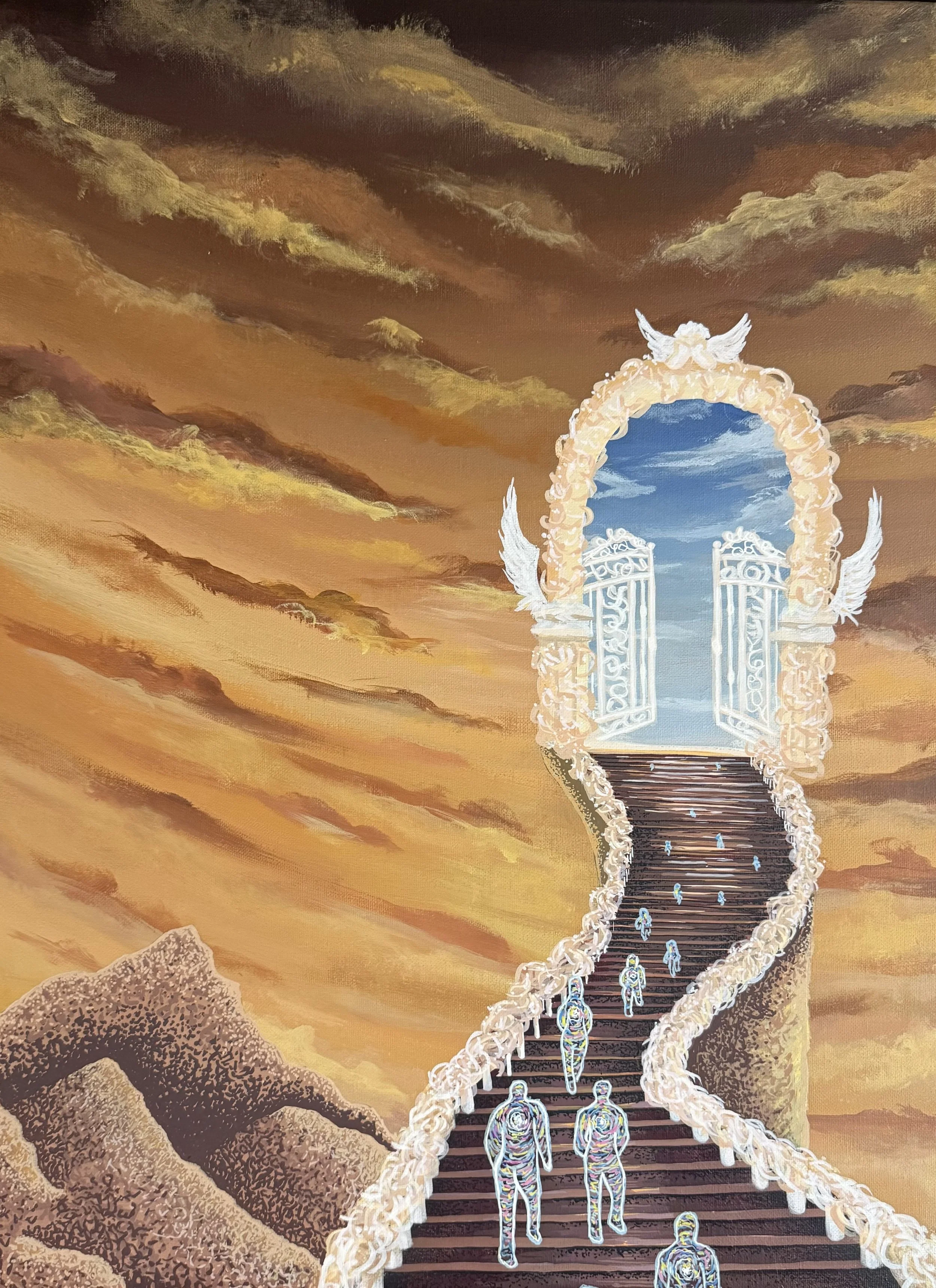 Leaving Souls 18x24 in Acrylic 