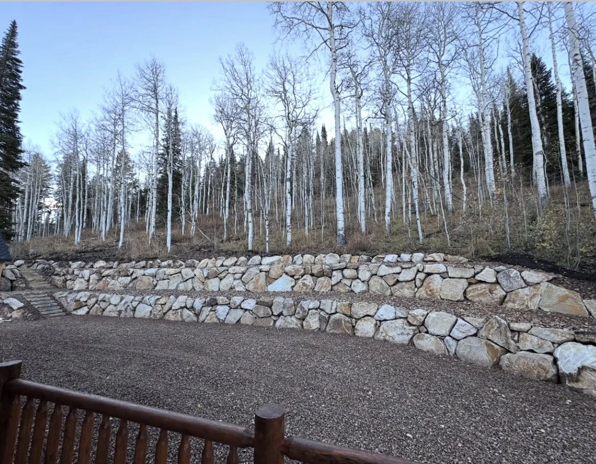 Rock wall in Oakley, Utah