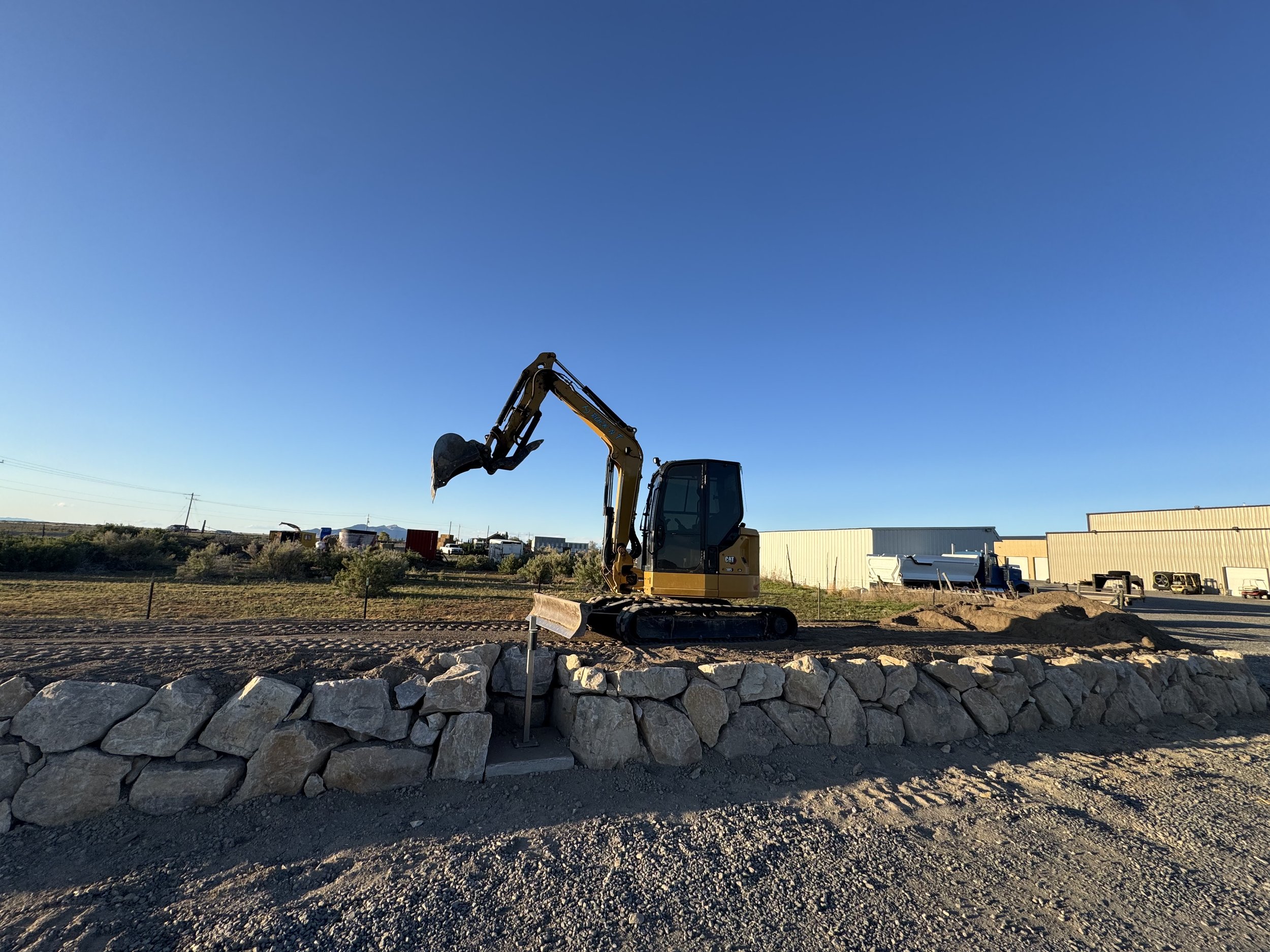 Rock wall in Tooele County Utah