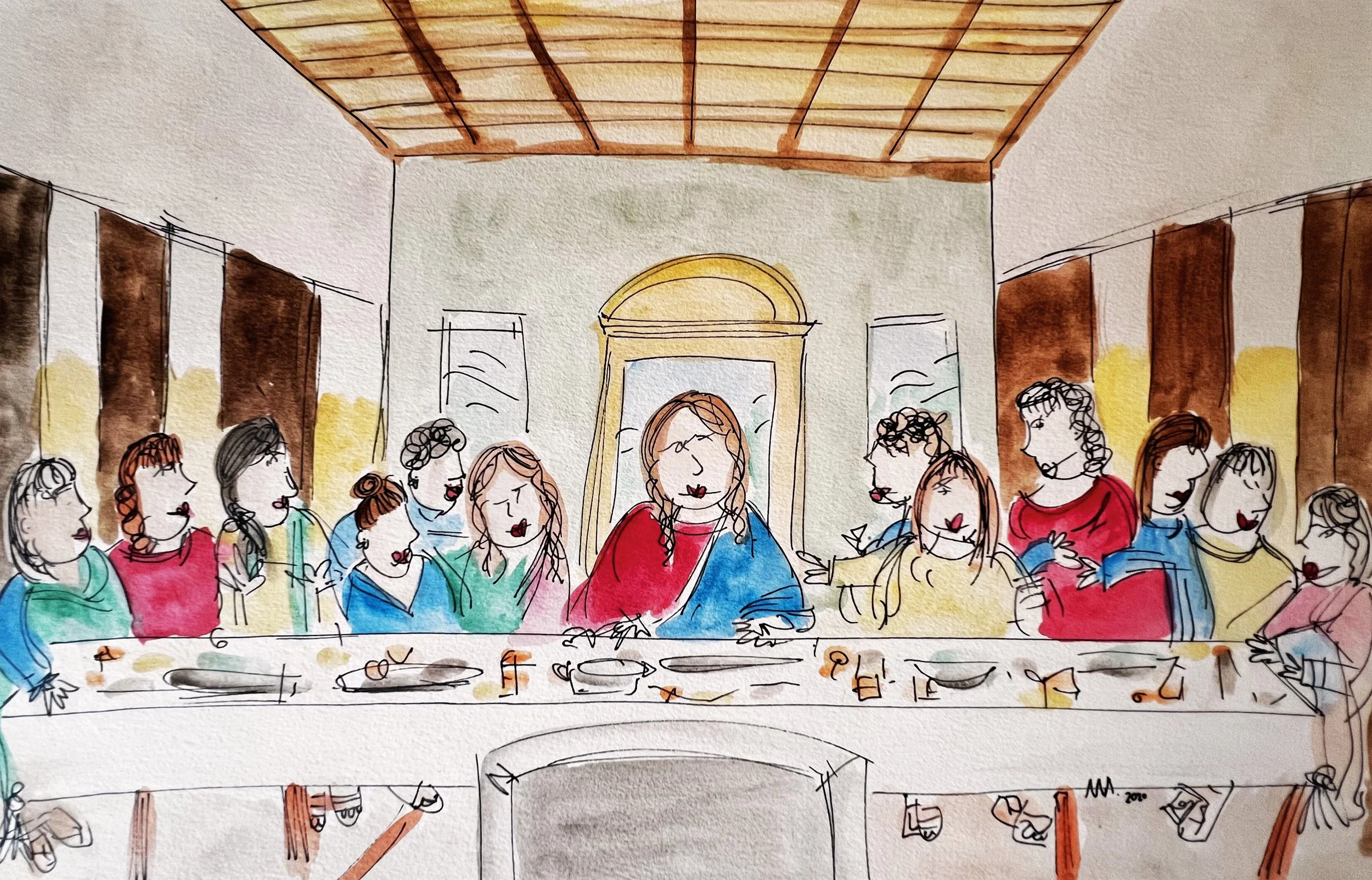 La última cena mujeres