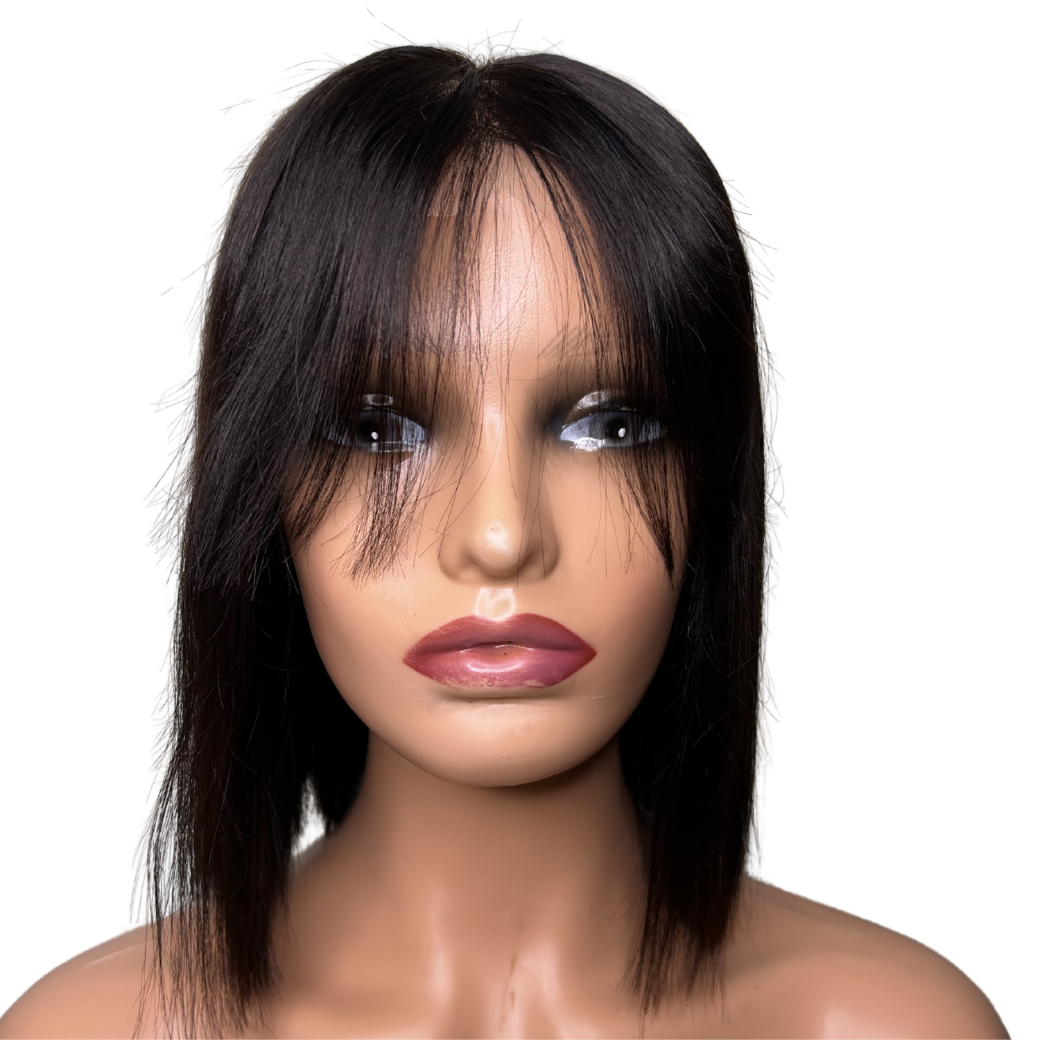 10” Bob Wig With Bangs | Natural Brown