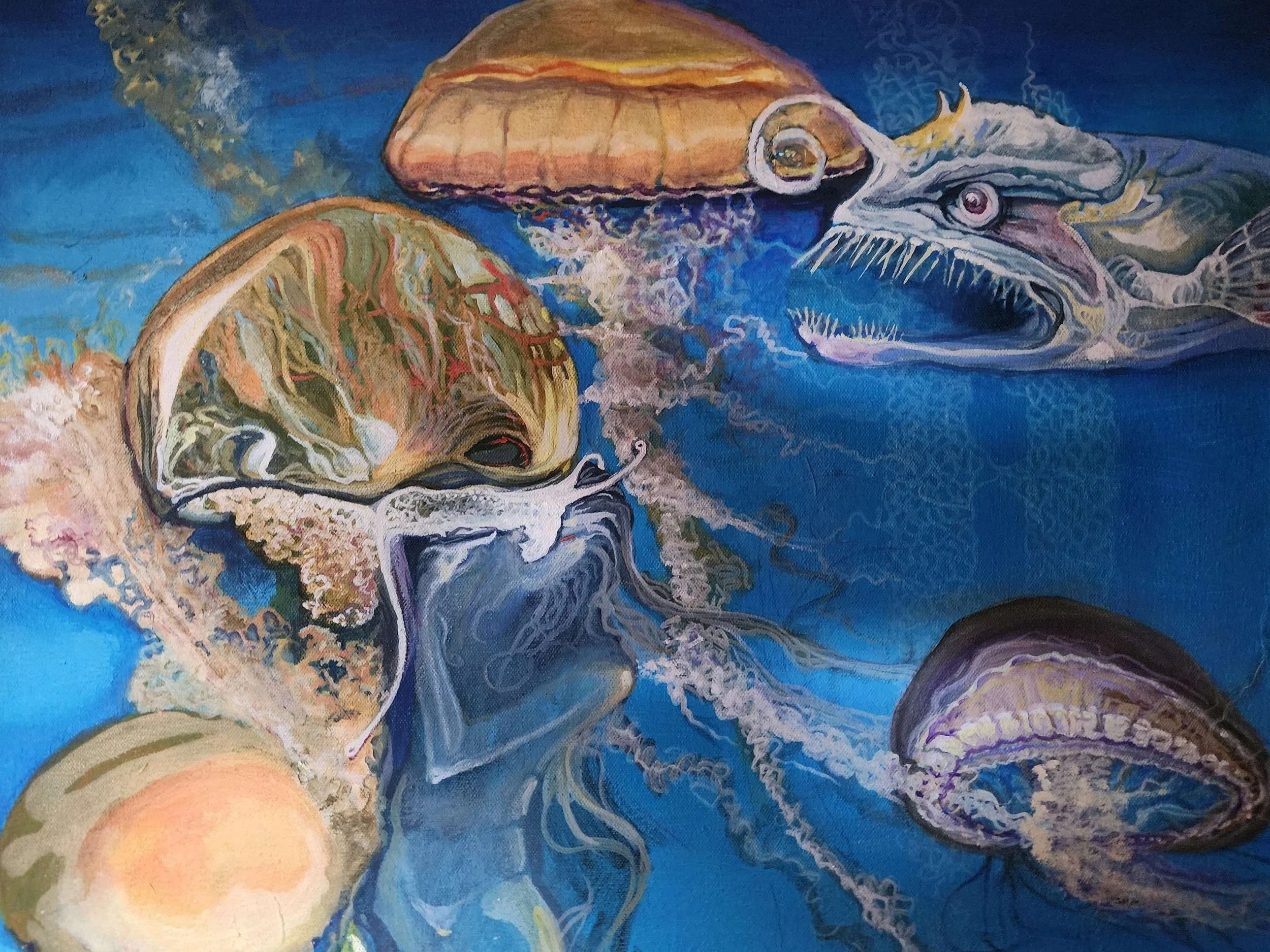 Jelly and bones  -  12x16"  oil on canvas