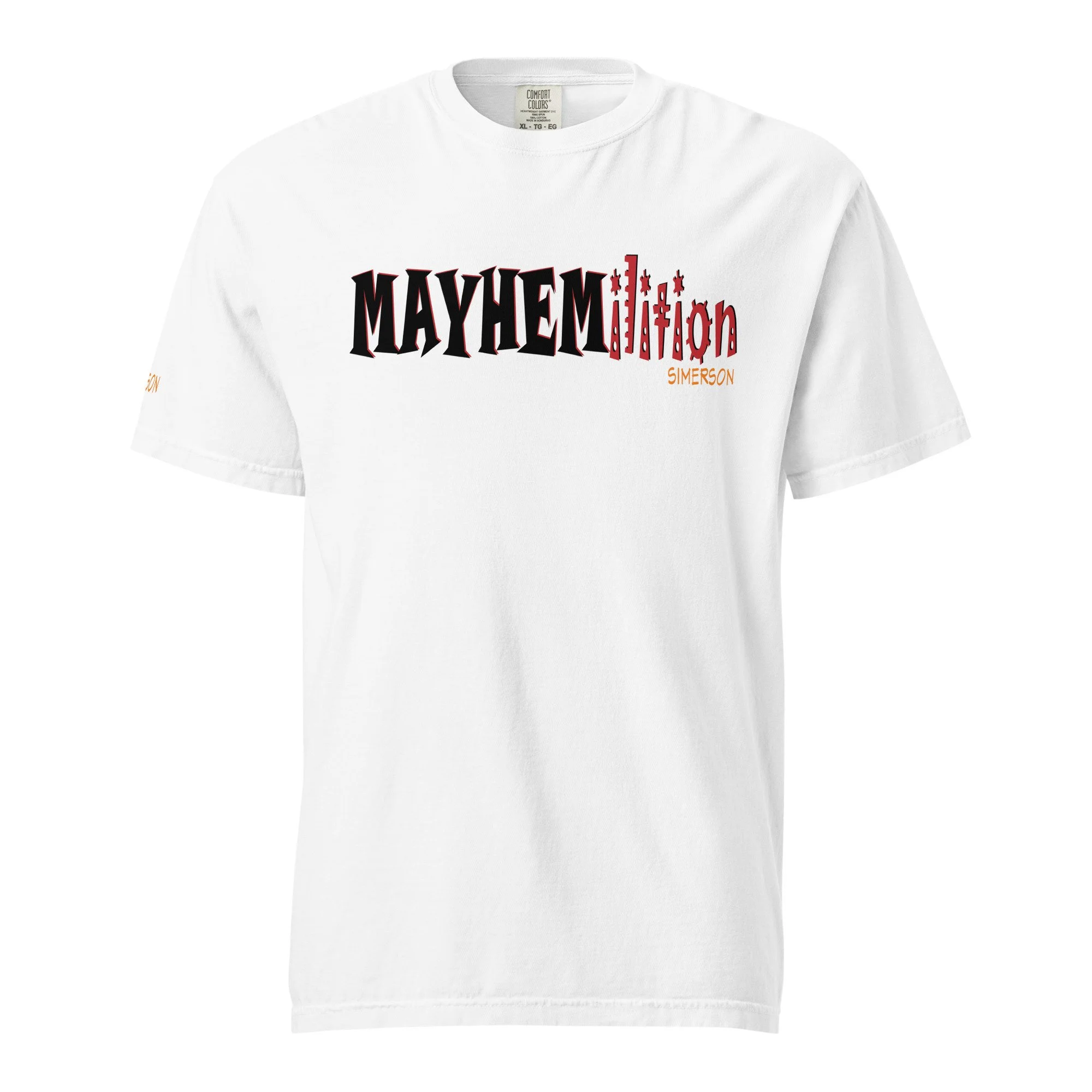 MAYHEM Unisex garment-dyed heavyweight t-shirt