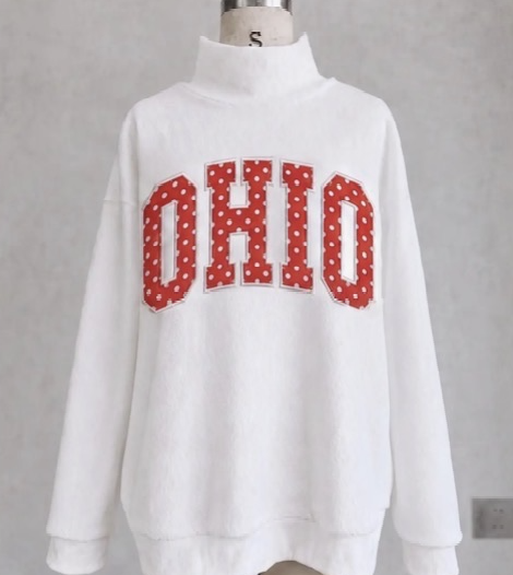Reversible Mock Neck Sweatshirt