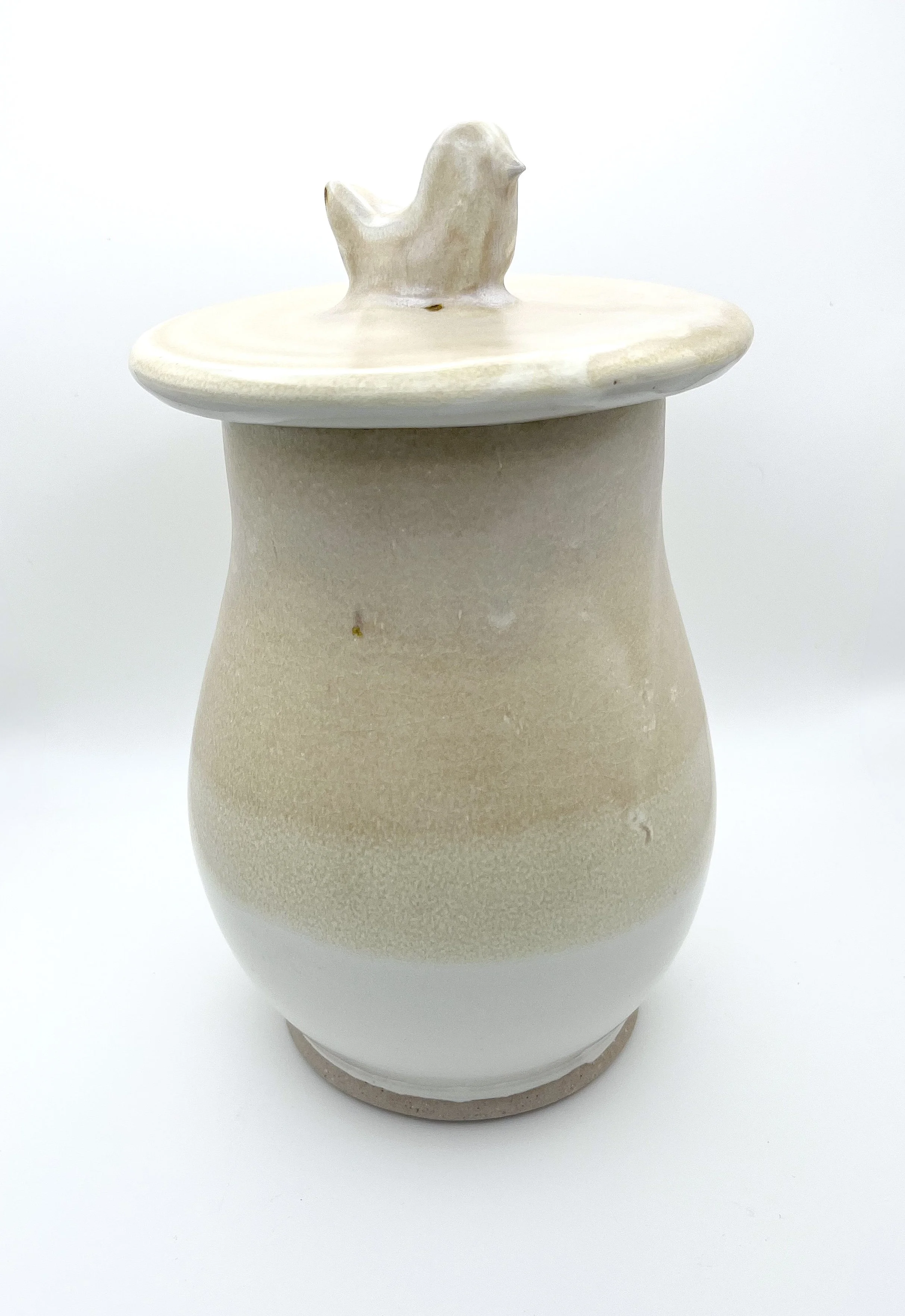 80. Lidded Bird Jar (4 cup capacity)- $40