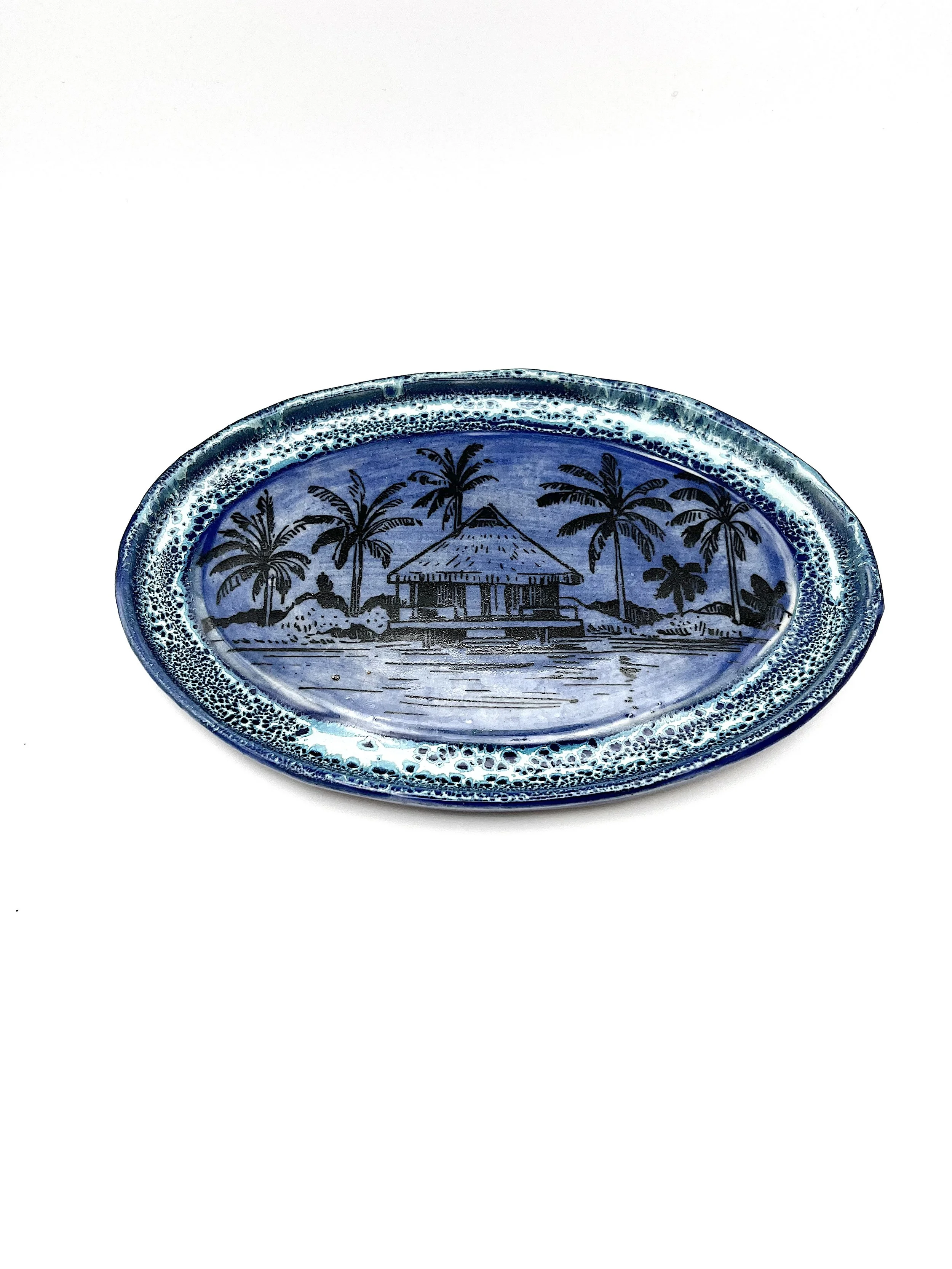 63. Small Tropical Plate $10